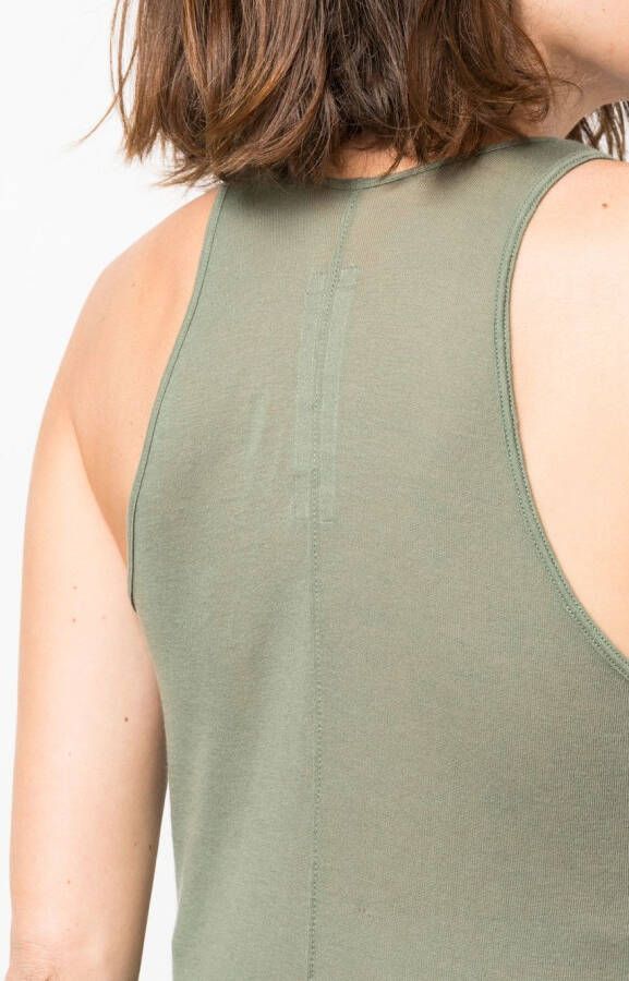 Rick Owens Ribgebreide tanktop Groen