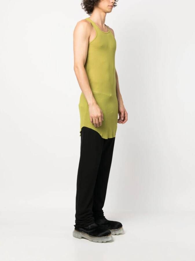 Rick Owens round-neck racerback tank top Groen