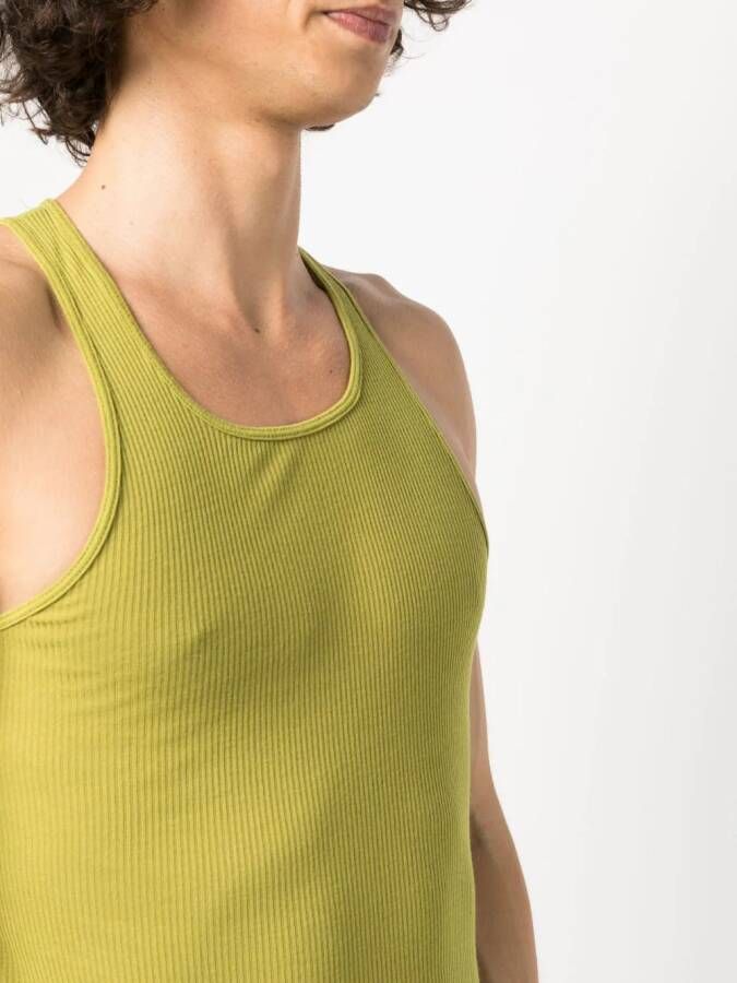 Rick Owens round-neck racerback tank top Groen