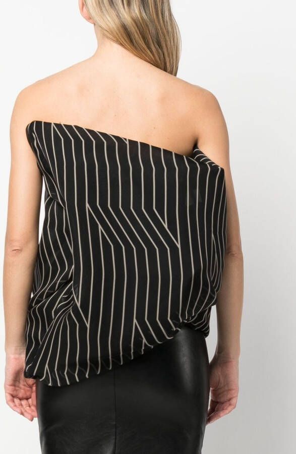 Rick Owens Asymmetrische blouse Zwart