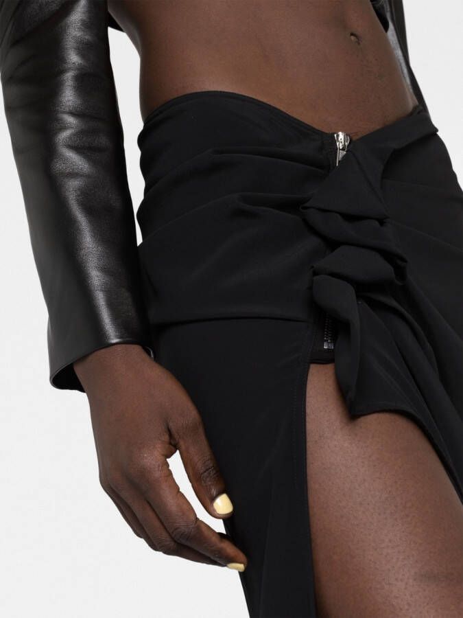Rick Owens Rok met ruches Zwart