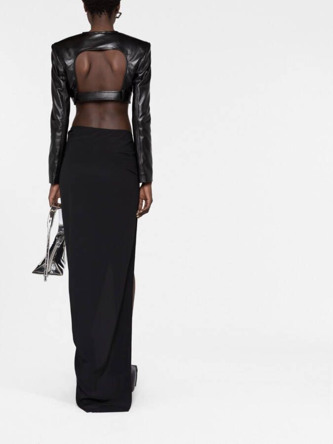 Rick Owens Rok met ruches Zwart