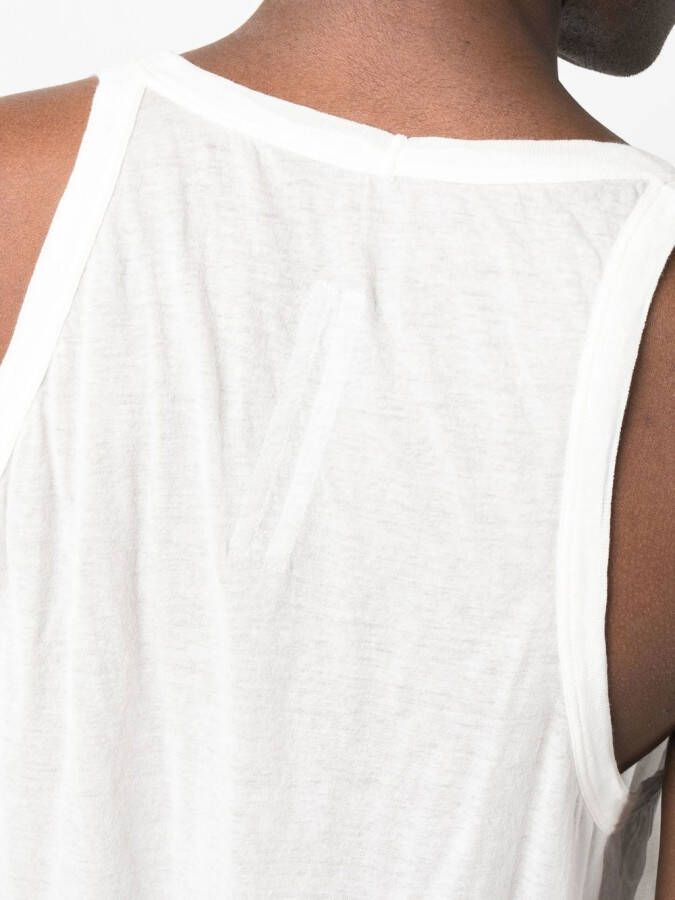 Rick Owens Semi-doorzichtig hemd Wit