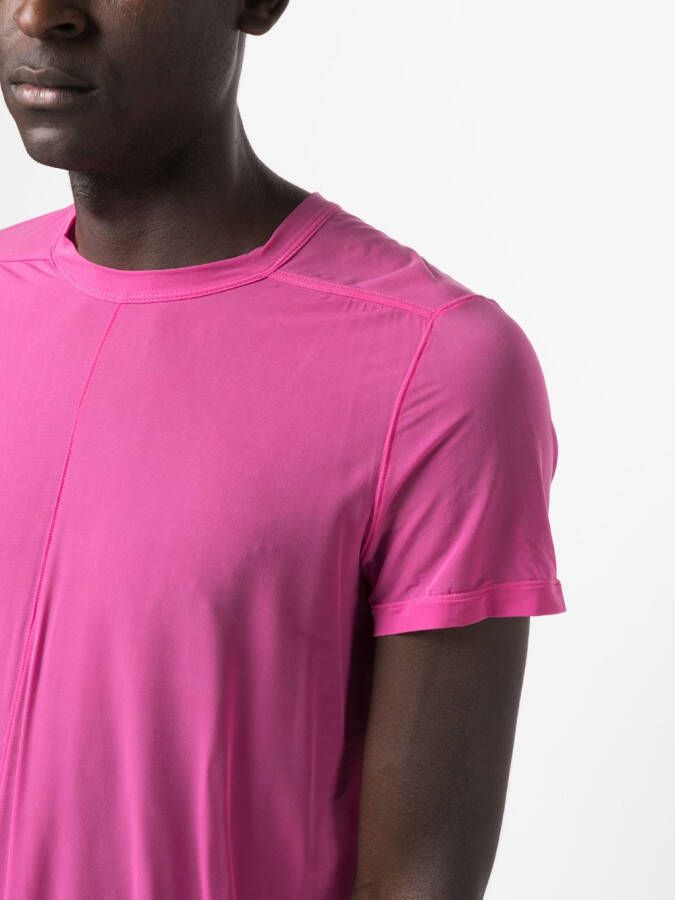 Rick Owens Semi-doorzichtig T-shirt Roze
