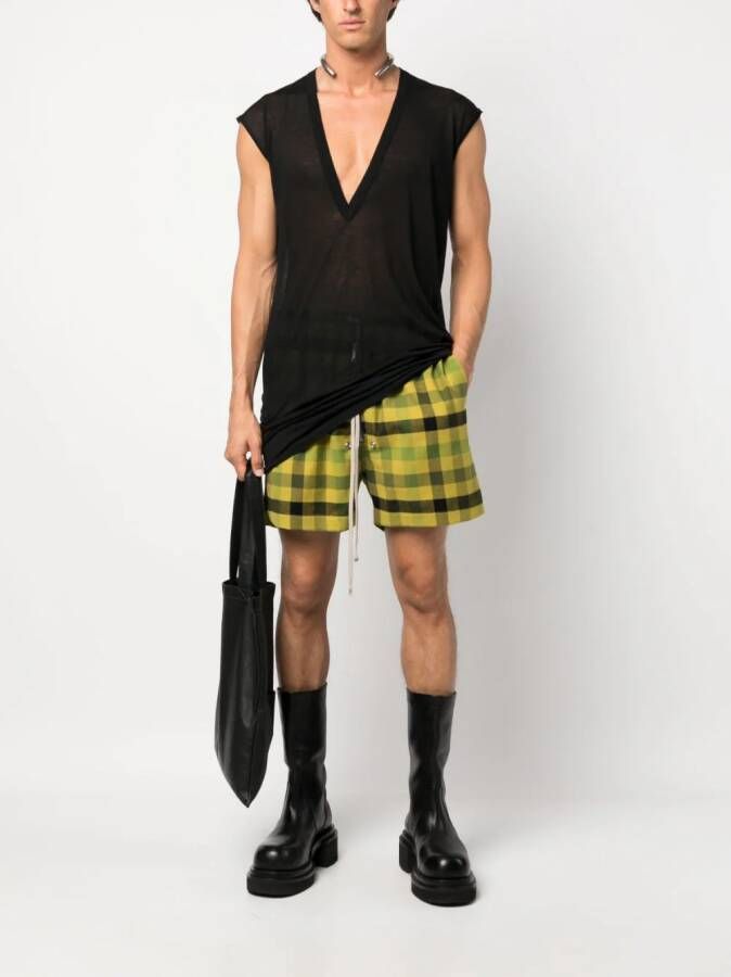 Rick Owens Semi-doorzichtige tanktop Zwart