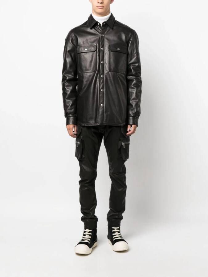 Rick Owens Shirtjack met borstzak Zwart