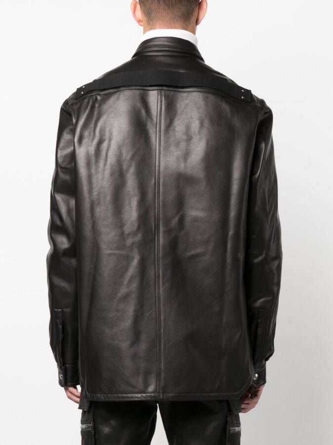 Rick Owens Shirtjack met borstzak Zwart