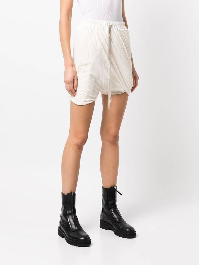 Rick Owens DRKSHDW Shorts met trekkoord Wit
