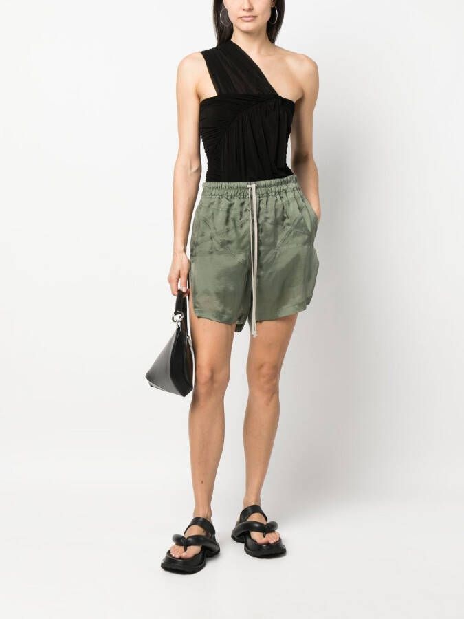 Rick Owens Shorts met zijsplit Groen