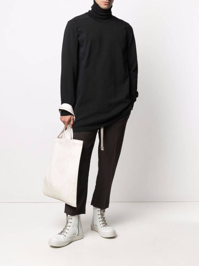 Rick Owens Sweater met col Zwart