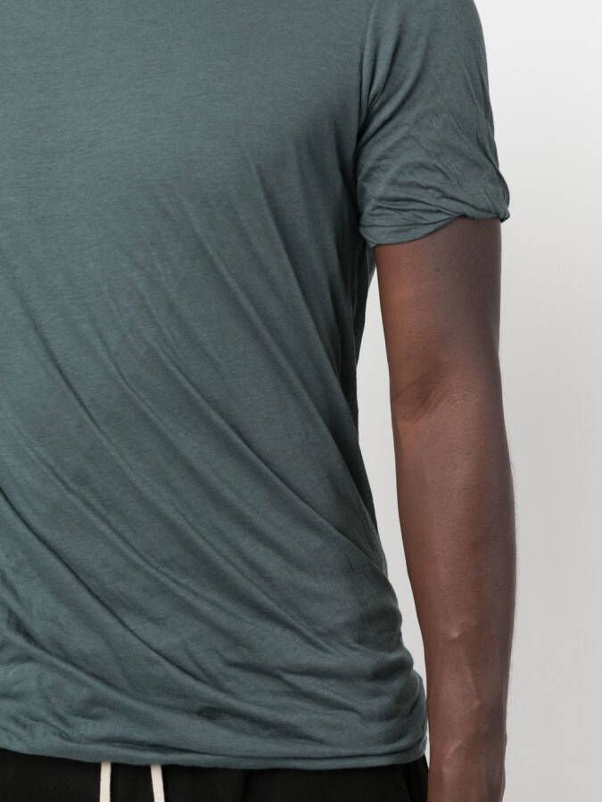 Rick Owens T-shirt met gesmockt detail Groen