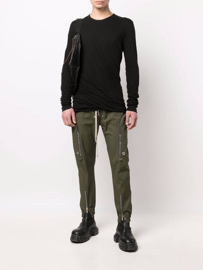 Rick Owens T-shirt met lange mouwen Zwart