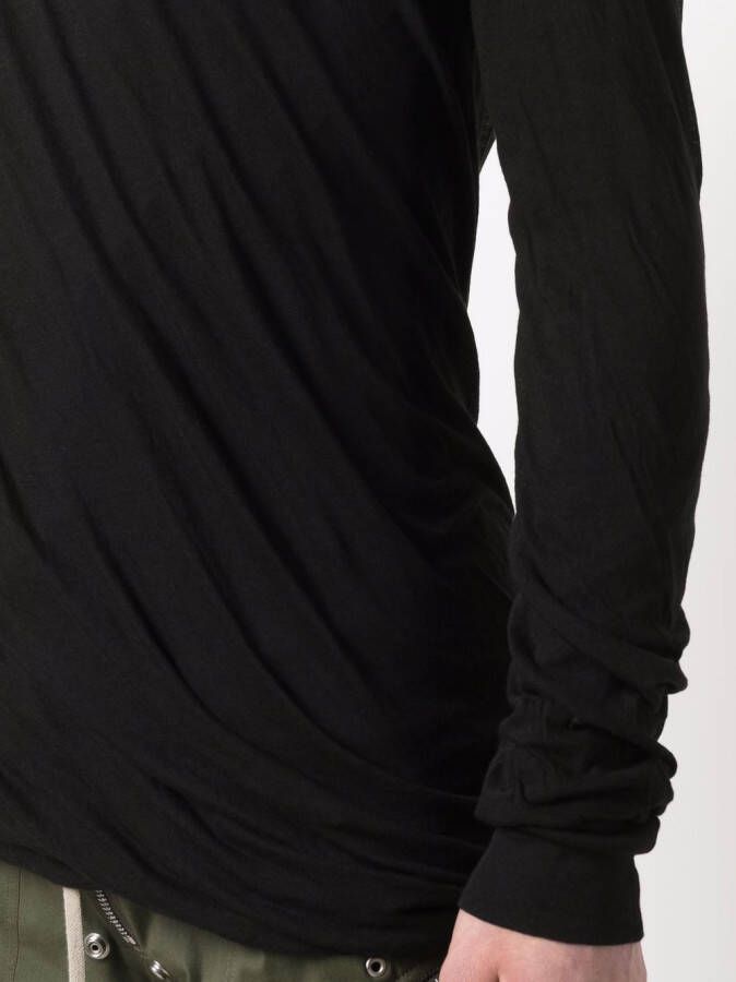 Rick Owens T-shirt met lange mouwen Zwart