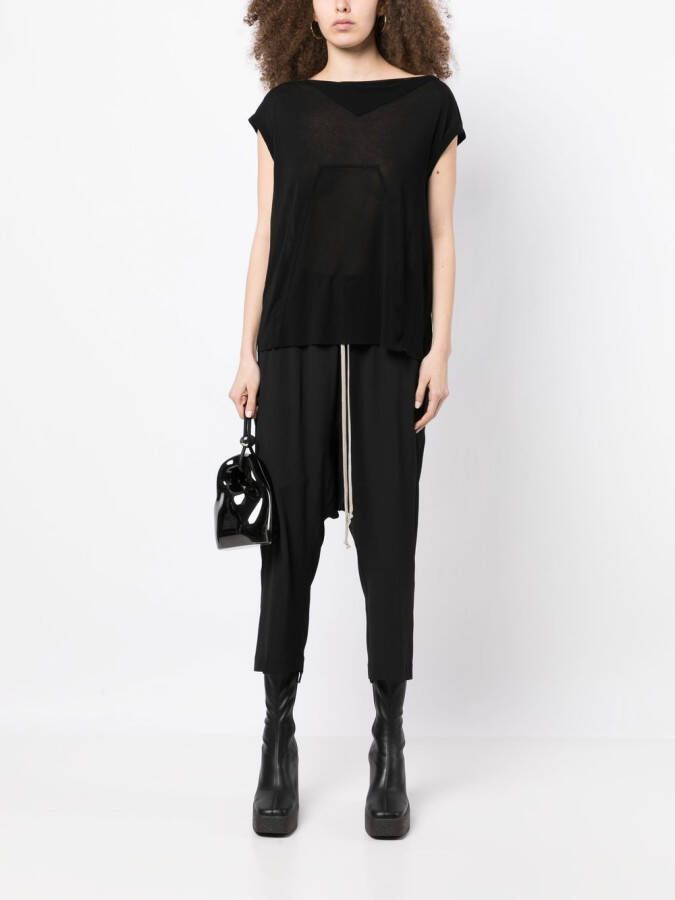 Rick Owens T-shirt met ronde hals Zwart