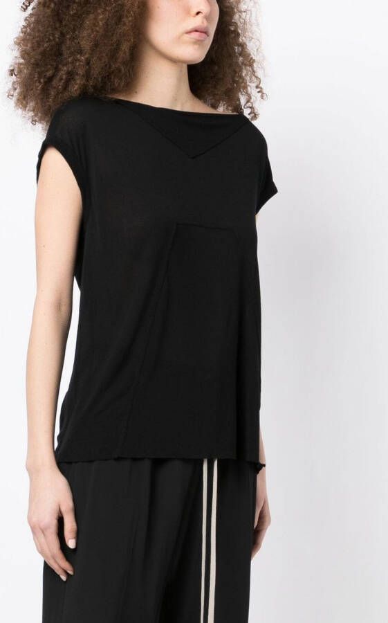 Rick Owens T-shirt met ronde hals Zwart