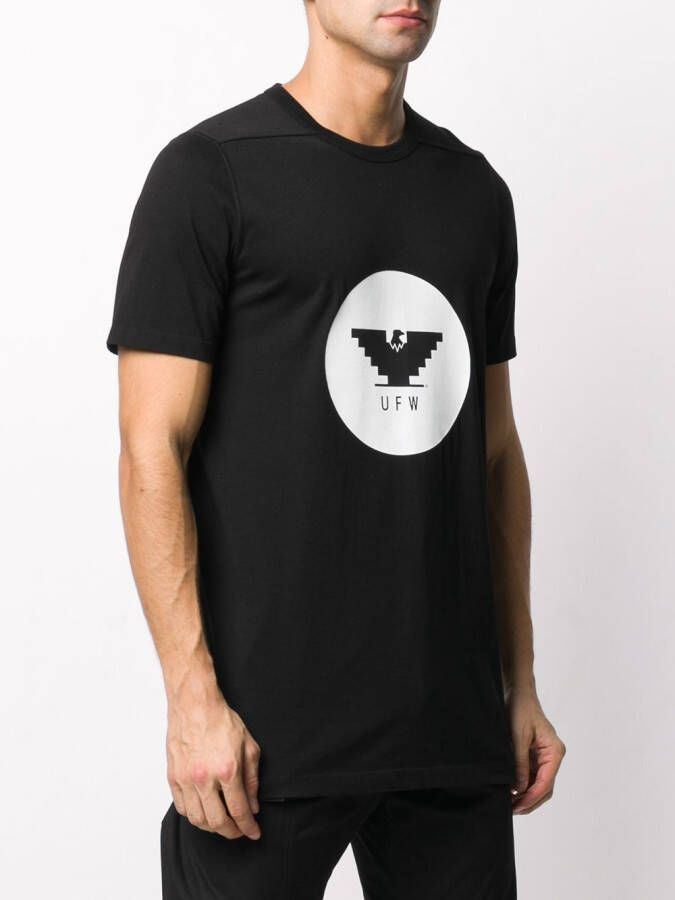 Rick Owens T-shirt met ronde hals Zwart