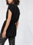 Rick Owens T-shirt met trekkoordtaille Zwart - Thumbnail 3