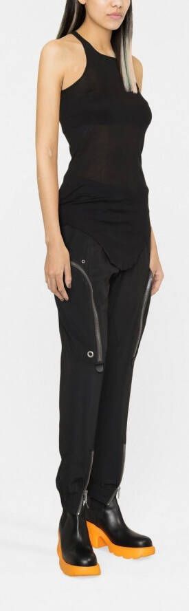 Rick Owens Tanktop met gerafelde afwerking Zwart