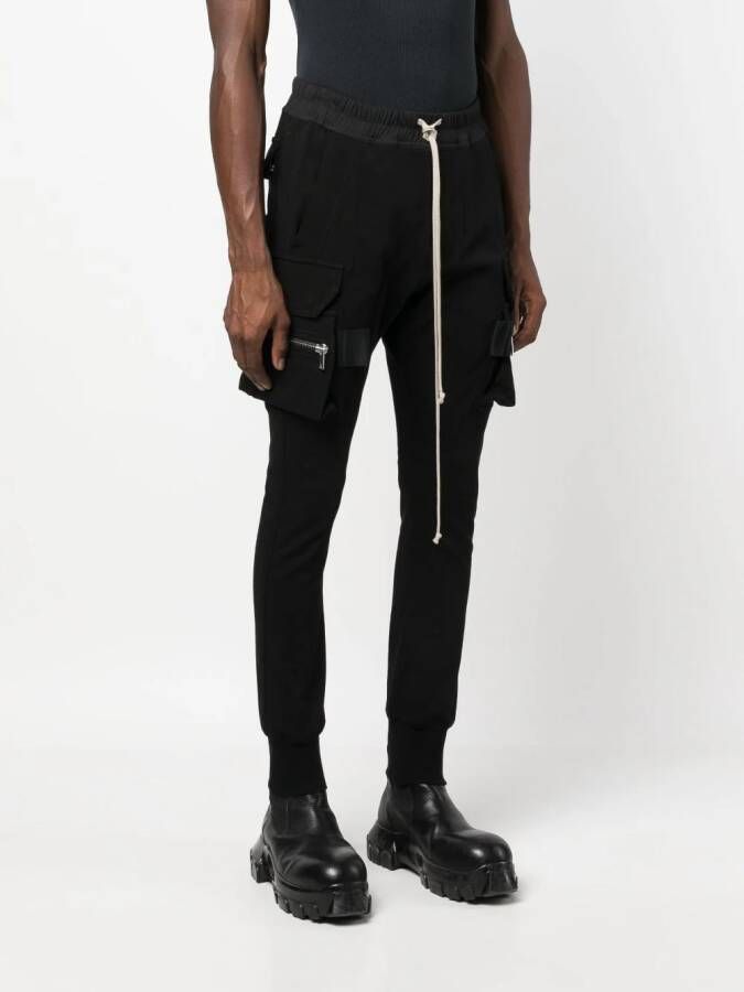 Rick Owens Broek met toelopende pijpen Zwart