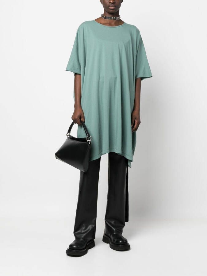 Rick Owens T-shirt met gestrikte voorkant Groen