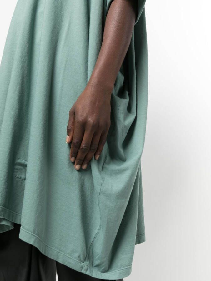 Rick Owens T-shirt met gestrikte voorkant Groen