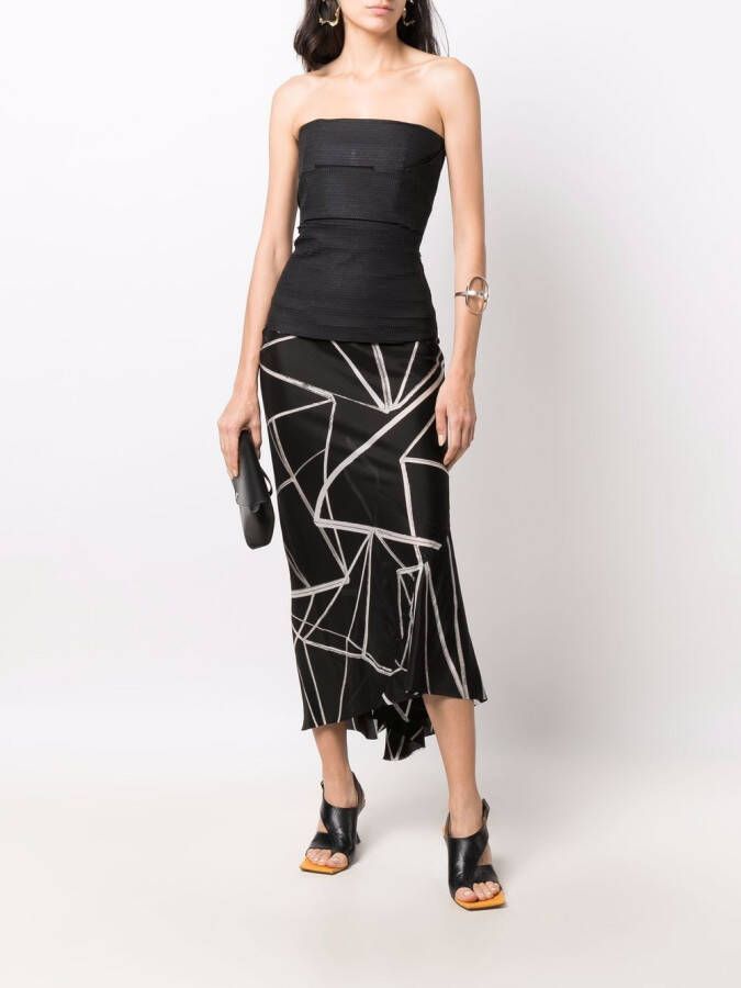 Rick Owens Top met borduurwerk Zwart