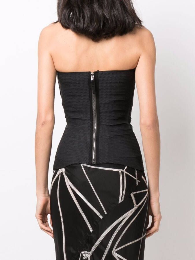 Rick Owens Top met borduurwerk Zwart