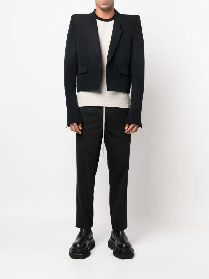 Rick Owens Trainingsbroek met toelopende pijpen Zwart