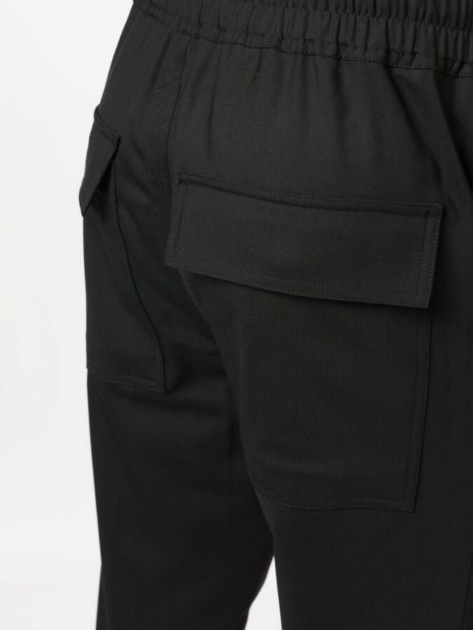Rick Owens Trainingsbroek met toelopende pijpen Zwart