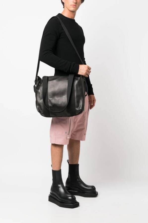 Rick Owens Trolley leren shopper Zwart