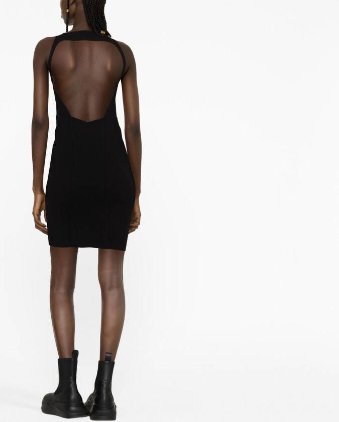 Rick Owens Uitgesneden mini-jurk Zwart