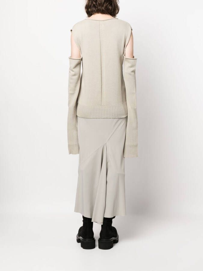 Rick Owens Uitgesneden trui Beige