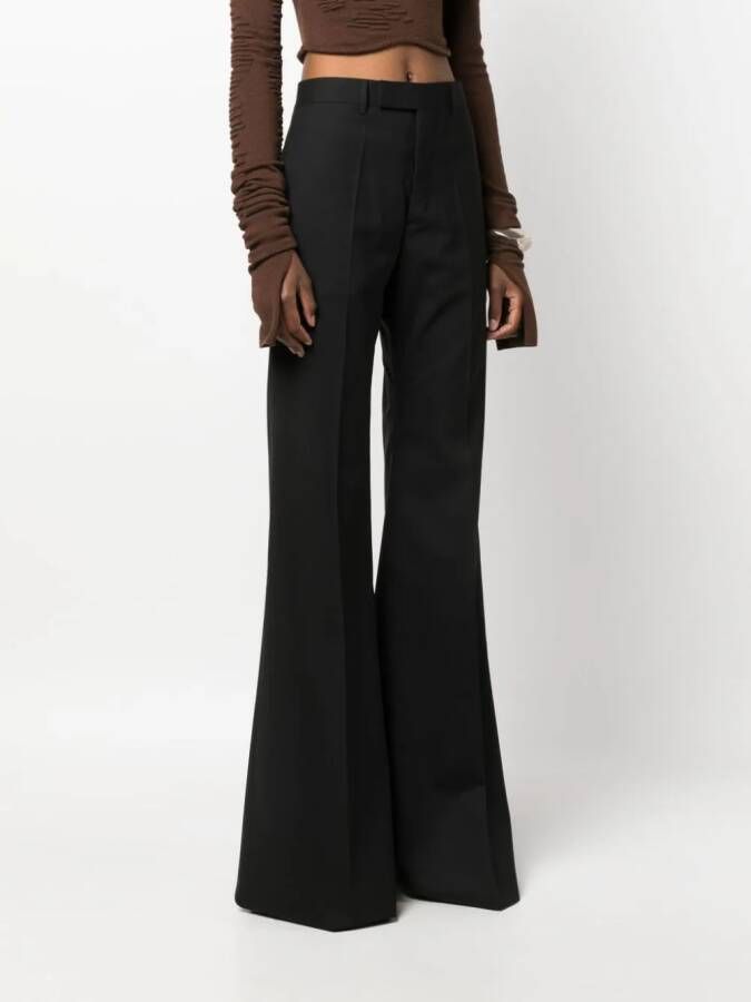 Rick Owens Broek met wijde pijpen Zwart
