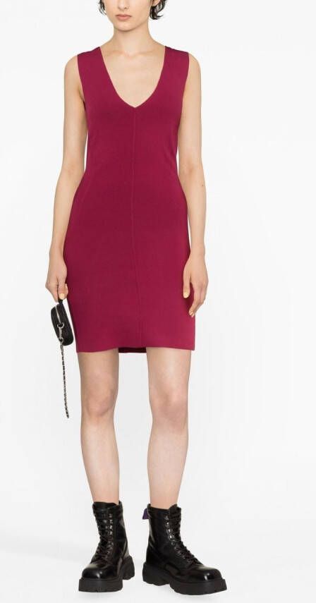 Rick Owens Mini-jurk met V-hals Roze