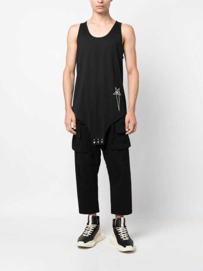 Rick Owens X Champion Hemd met borduurwerk Zwart