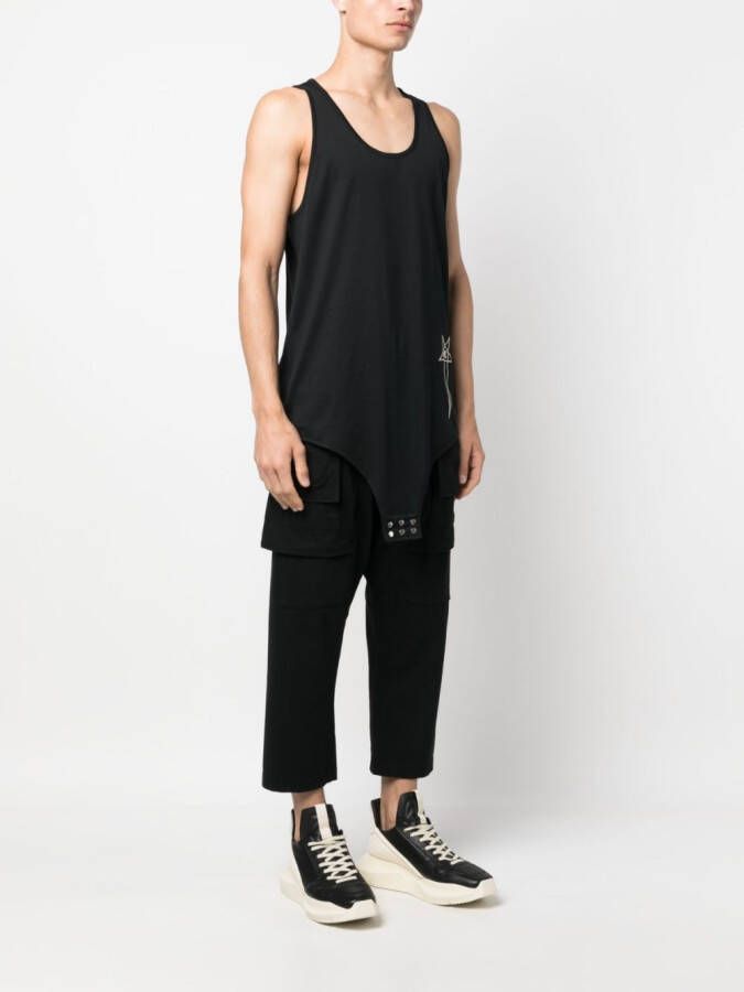 Rick Owens X Champion Hemd met borduurwerk Zwart