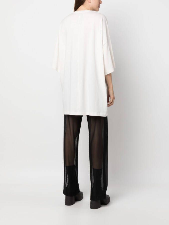 Rick Owens X Champion T-shirt met logo-reliëf Beige