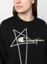 Rick Owens X Champion Sweater met geborduurd logo Zwart - Thumbnail 5