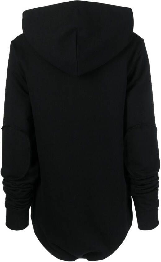 Rick Owens X Champion Hoodie met geborduurd logo Zwart