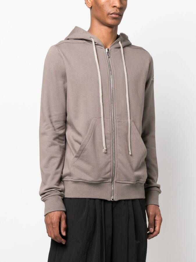 Rick Owens X Champion Hoodie geborduurd logo Bruin