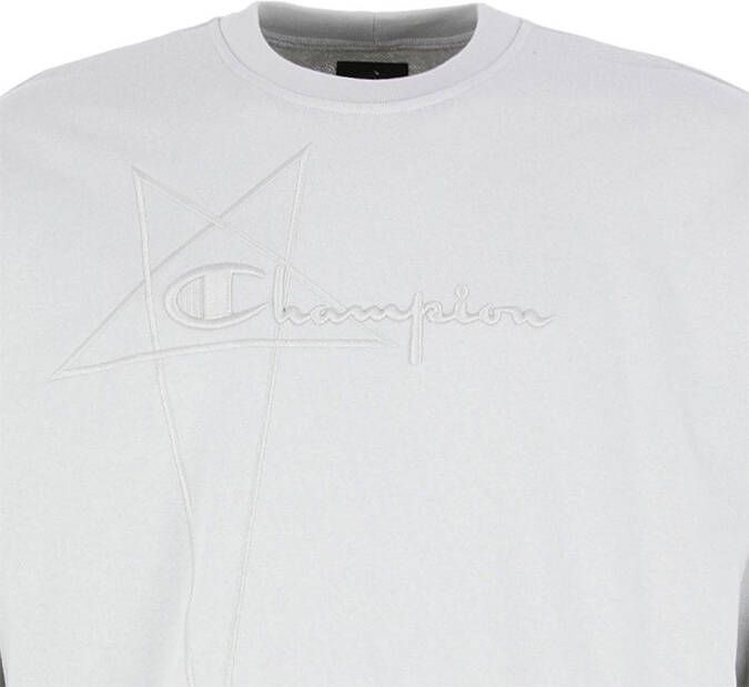 Rick Owens X Champion x Champion sweater met geborduurd logo Wit
