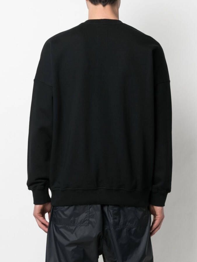 Rick Owens X Champion Sweater met geborduurd logo Zwart