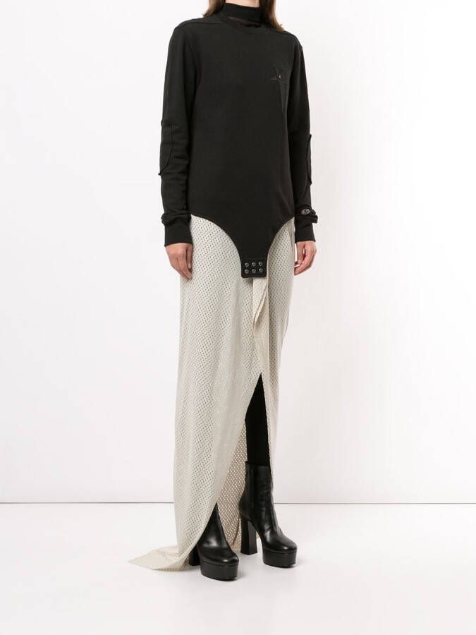 Rick Owens X Champion Sweater met sterren patch Zwart