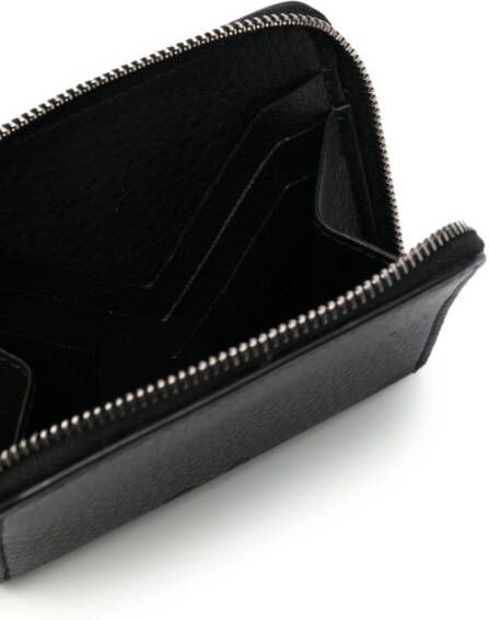 Rick Owens zip-up leather wallet Zwart