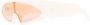 Rick Owens Zonnebril met rechthoekig montuur Beige - Thumbnail 2
