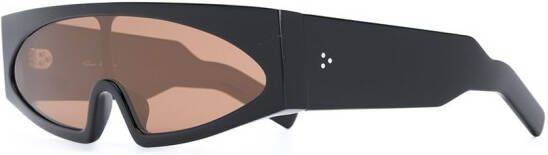 Rick Owens Zonnebril met wikkelmontuur Zwart
