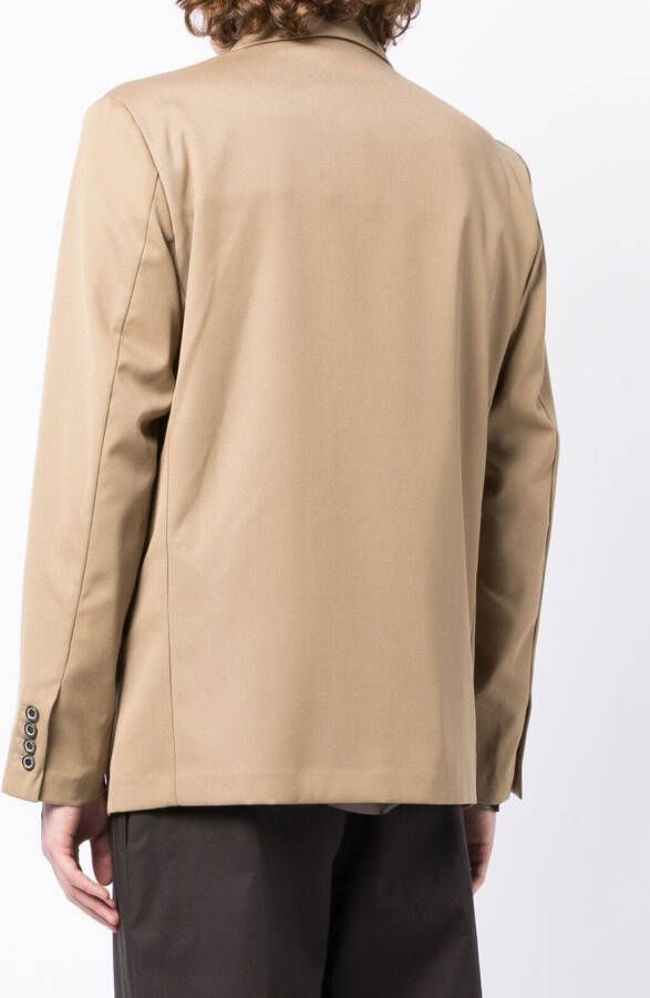 RITO STRUCTURE Blazer met dubbele rij knopen Bruin