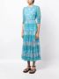 Rixo Agyness midi-jurk met bloemenprint Blauw - Thumbnail 3