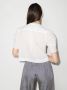 Rixo Blouse met geborduurd logo Wit - Thumbnail 3