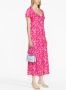 Rixo Midi-jurk met bloemenprint Roze - Thumbnail 3